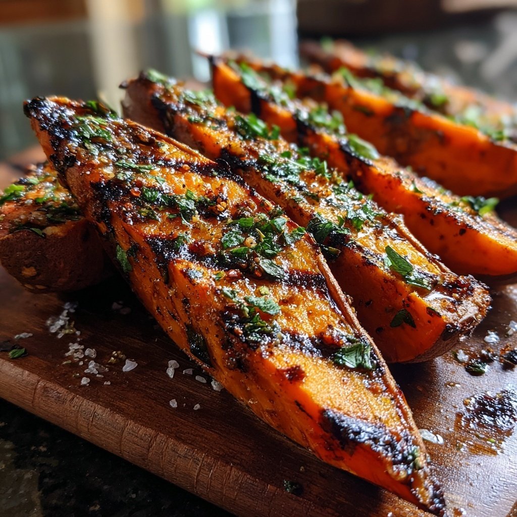 Gegrillte Süßkartoffeln Mit Kräutern