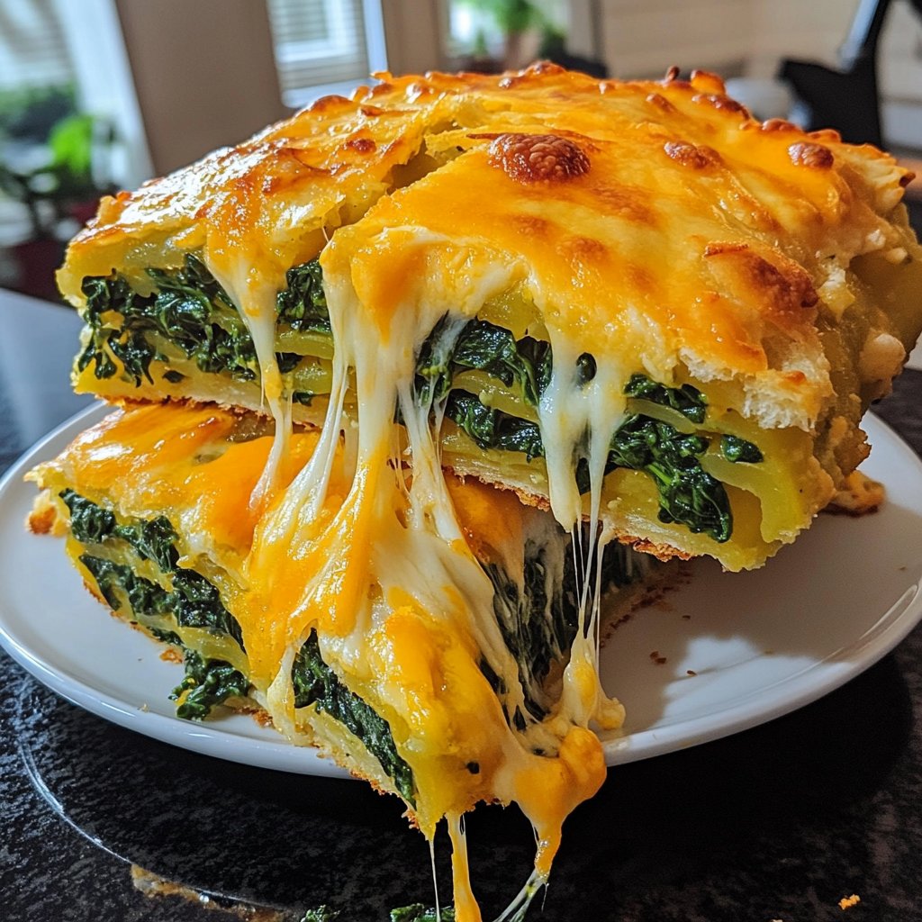 Kartoffelauflauf mit Spinat