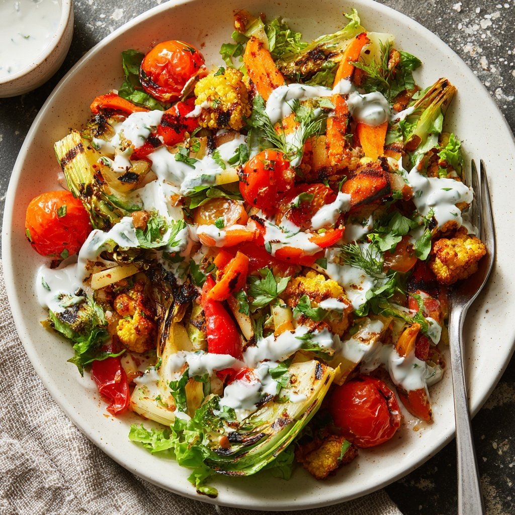 Grill Beilagen Salat Mit Joghurt Dressing