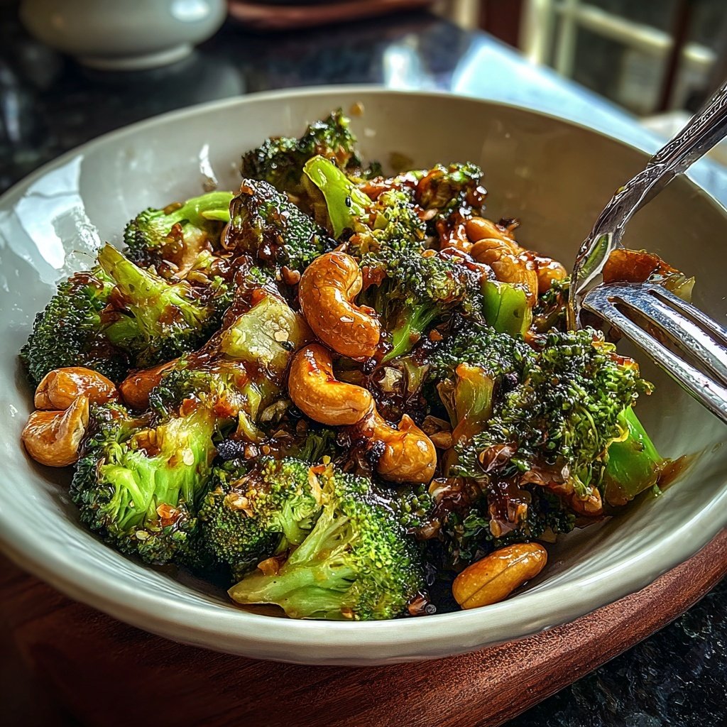 Brokkoli Wok Mit Cashews