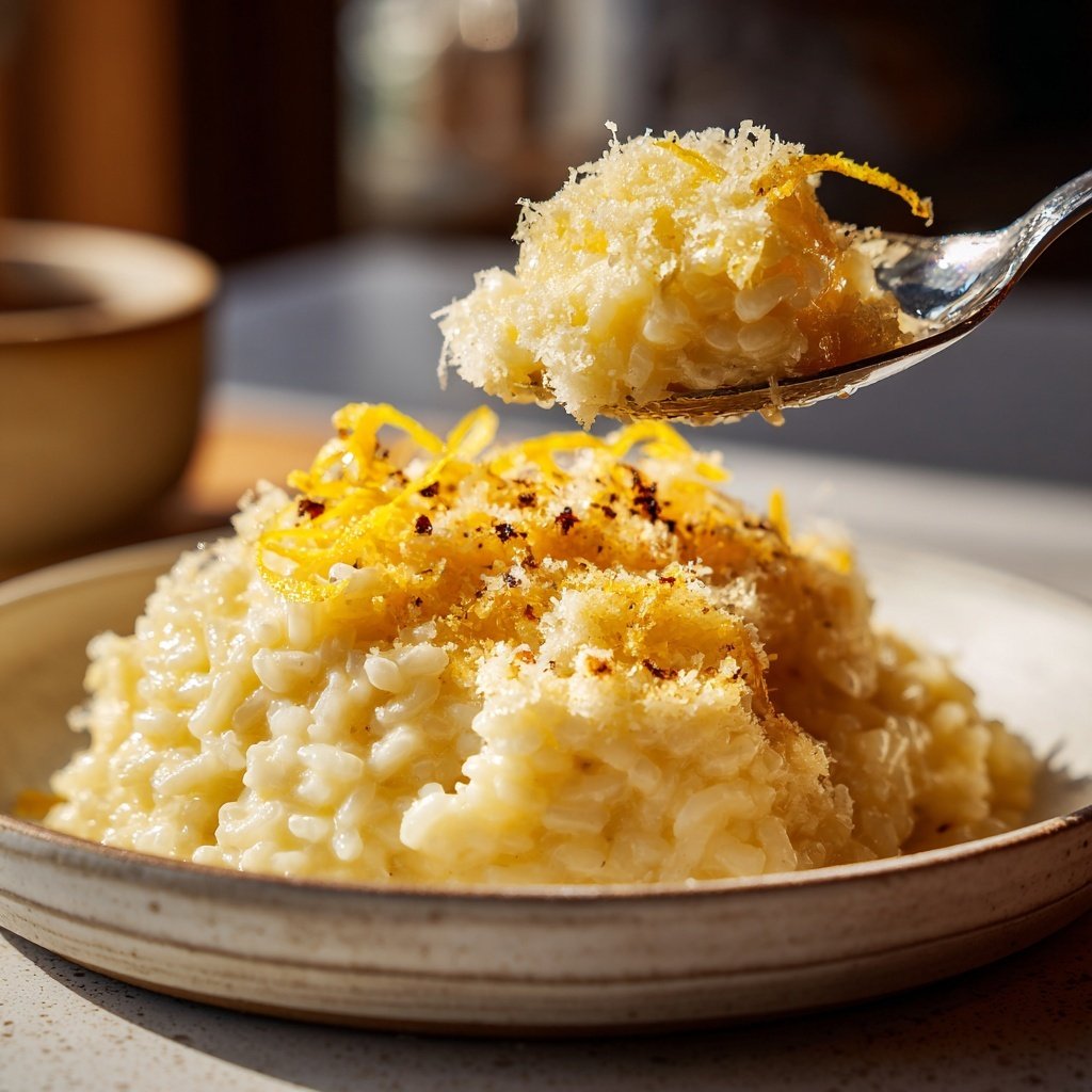 Risotto mit Zitrone und Parmesan