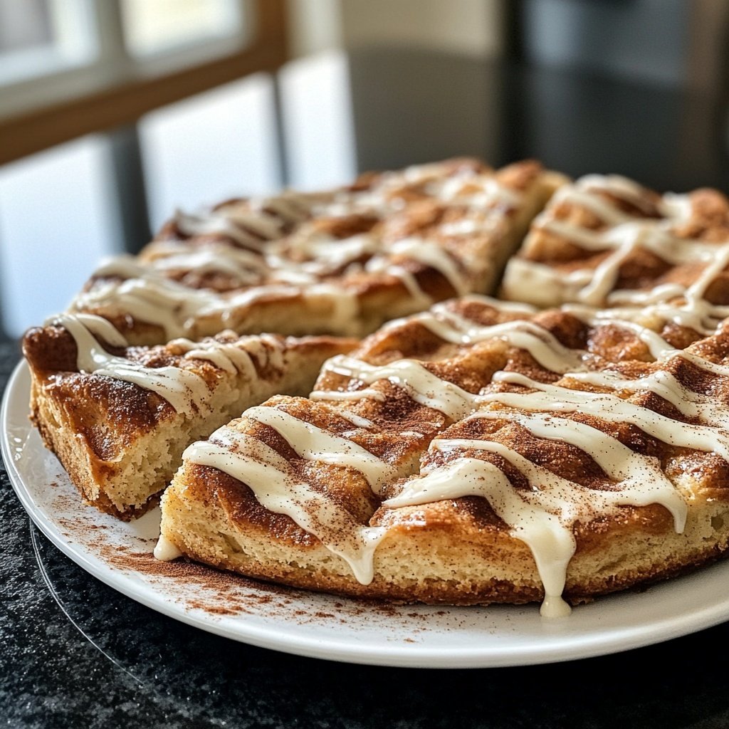 Zimtschneckenkuchen ohne Hefe