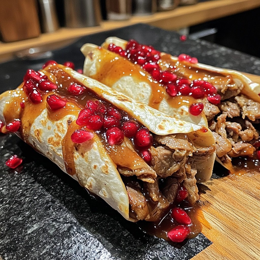 Döner mit Granatapfelsauce