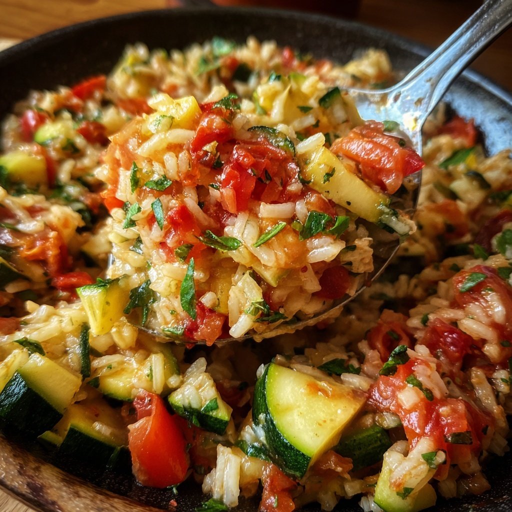 Zucchini-Tomaten-Reis