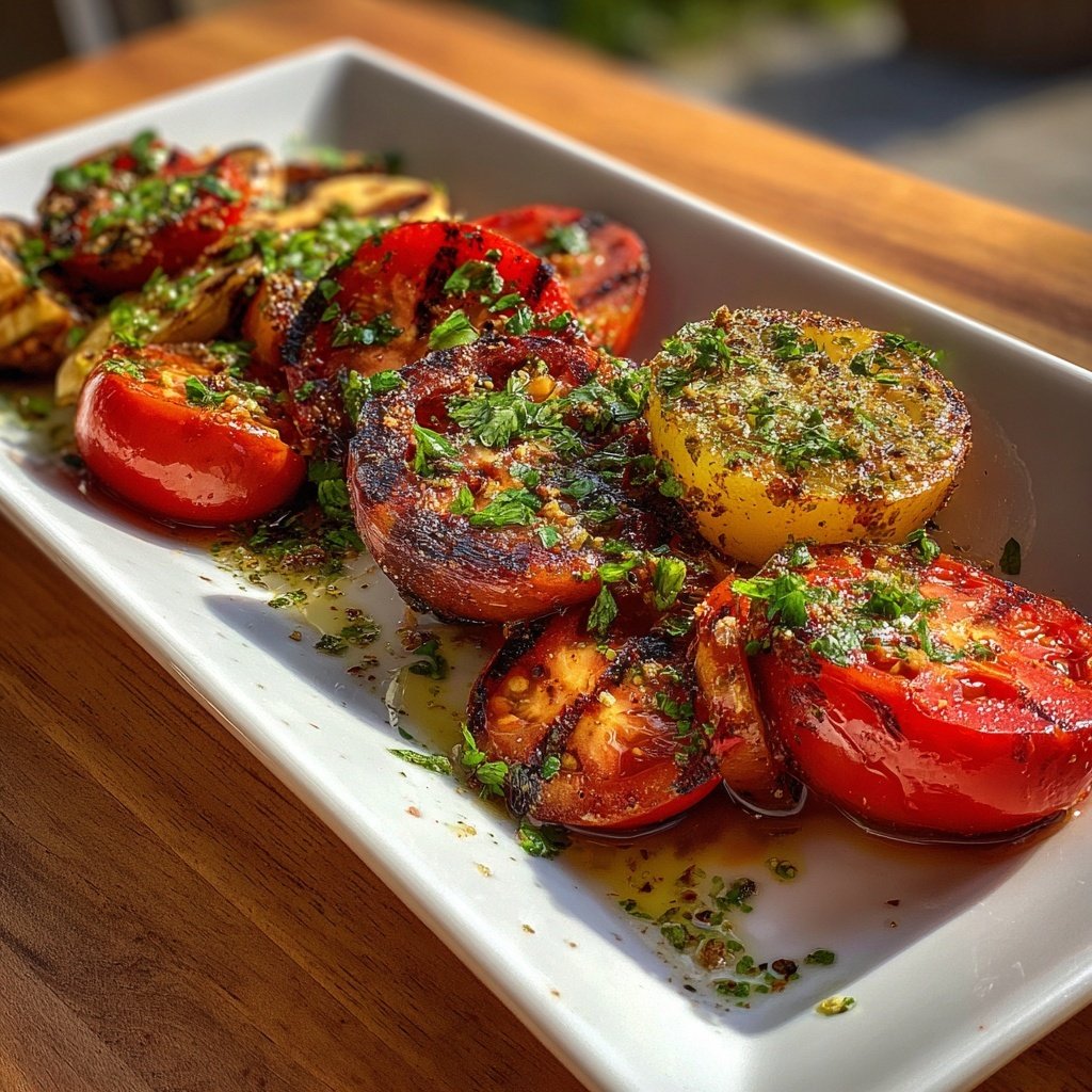 Grill Beilagen Mit Tomaten Salat