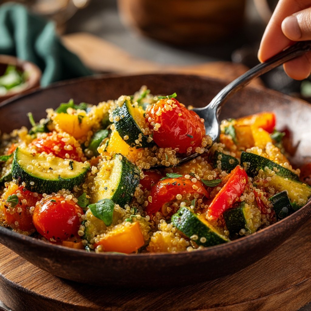 Kalorienarme Gemüse Bowl Mit Quinoa
